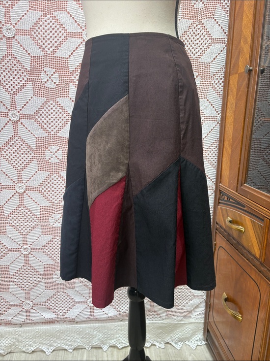 Dresses & Skirts - BLU Label Patchwork Midi Skirt — Size